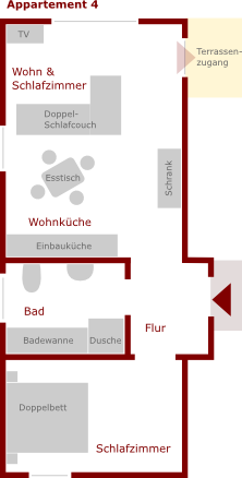 Grundriss Appartement 4